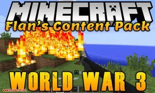 Flan's World War 3 Content Pack 1.7.10 (Over 100 Weapons with 3D Models)