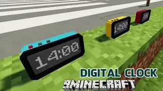 Digital Clock Mod 1.12.2 (Custom Color for the Clock)