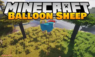Balloon Sheep Mod 1.12.2 (Makes Sheep Fly)