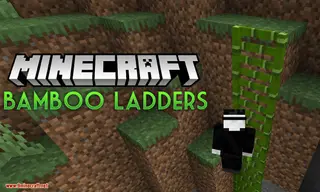 Bamboo Ladders Mod 1.14.4 (Ladders Made from Bamboo)