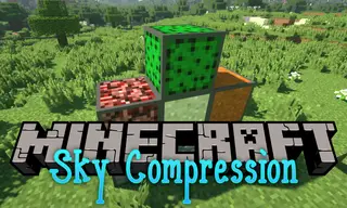 Sky Compression Mod 1.12.2 (Compressed Blocks, Items, Tools)