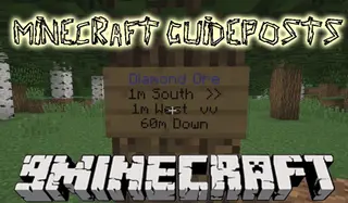 Minecraft Guideposts Mod 1.12.2 (Direction Sign)