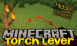 Torch Lever Mod 1.13.2, 1.12.2 (Secret Torch Opens a Trapdoor)