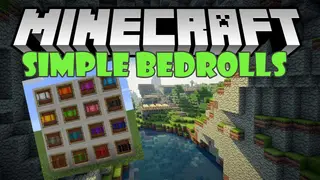 Simple Bedrolls Mod 1.12.2 (Sleeping Overnight in a Second)
