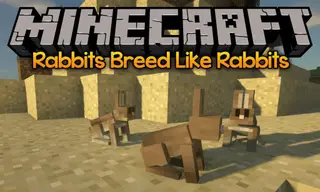 Rabbits Breed Like Rabbits Mod 1.12.2, 1.11.2 (Cute Bunny)