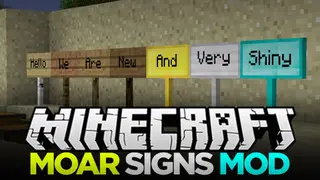 MoarSigns Mod (1.12.2, 1.11.2) – Signs That Match Your Base