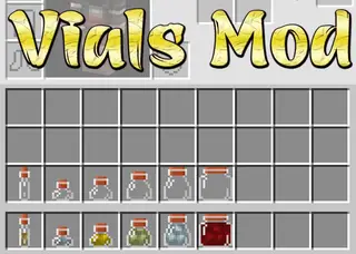 Vials Mod 1.12.2, 1.11.2 (Tinker's Construct Sized Fluid Containers)