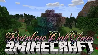 Rainbow Oak Trees Mod 1.12.2, 1.11.2 (Trees Generated by the Twilight Forest)