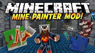 Mine Painter Mod 1.7.10 (Simple Sculpture and Pixel Art)