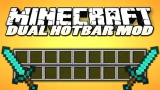 Dual Hotbars Mod 1.11.2, 1.10.2 (Increase the Size of Your Hot Bar)