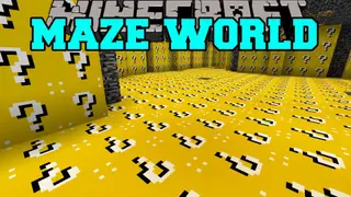 Maze World Mod 1.10.2, 1.8.9 (Lucky Block Biome and Orespawn Biome)