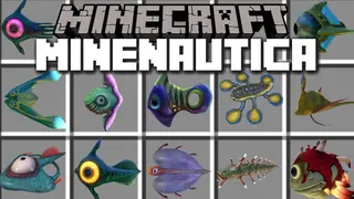 Minenautica Mod 1.7.10 (Crazy Ocean Animals)