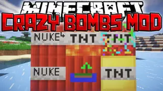 Crazy Bombs Mod 1.8.9 (Powerful TNT, Giant Explosions)