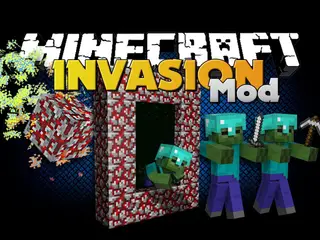 Invasion Mod 1.7.10 (New Weapon and Meteor Strike)