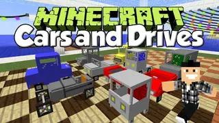 Cars and Drives Mod 1.7.10 (Cartoon Cars, Roads, Highways)