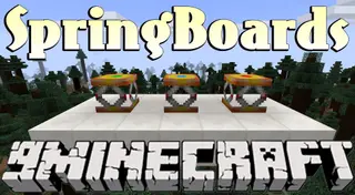 Springboards Mod (1.7.10) – Leap Over Buildings and Walls