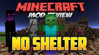 NoShelter Mod 1.7.10 (Intense Zombie Survival, Mob AI)