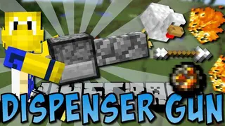 Dispenser Gun Mod 1.10.2 for Minecraft