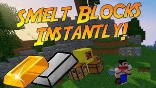SmeltItem Mod 1.11.2 (Smelt Blocks Instantly)