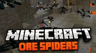 Ore Spiders Mod 1.7.10, 1.6.4