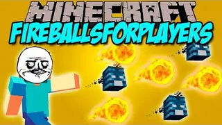 FireBalls For Players Mod 1.8, 1.7.10