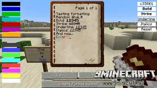 Text Formatting Mod 1.7.10