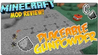 Placeable Gunpowder Mod 1.10.2, 1.7.10