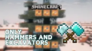 Only Hammers And Excavators Mod (26.1.2, 1.20.1) – Mine a Large 3×3 Area at Once
