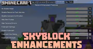 SkyBlock Enhancements Mod (26.1.2, 1.21.11) – Track Bazaar Prices And Clean Up Your