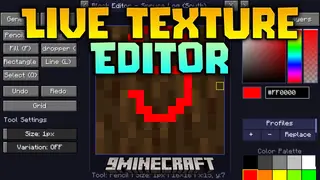 Live Texture Editor Mod (1.21.11) – Paint Custom Textures Directly in Your World