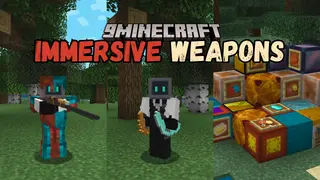 Immersive Weapons Mod (26.1.2, 1.20.1) – New Weapons and Tools