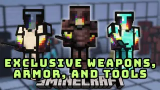Exclusive Weapons, Armor, and Tools Mod (26.1.2, 1.20.1) – Made With Mineral Blocks
