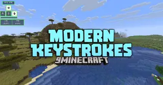 Modern Keystrokes Mod (1.21.11, 1.20.1) – Track Your Clicks And Movement During