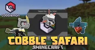 Cobble Safari Mod (1.21.1) – Hunt Rare Creatures In Classic Safari Zones