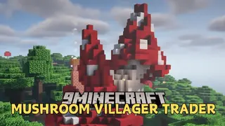 Mushroom Villager Trader Mod (26.1.2, 1.20.1) – Giant Mushroom House