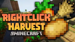 Right-Click Harvest Mod (26.2, 1.20.1) – Harvest Crops Quickly and Easily