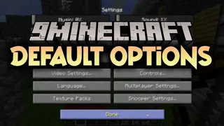 Default Options Mod (26.2, 1.20.1) – Default Settings and Keybindings