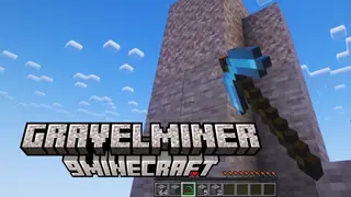 GravelMiner Mod (26.2, 1.20.1) – Instantly Breaks Falling Gravel