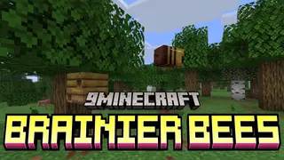 Brainier Bees Mod (26.2, 1.20.1) – Stop Your Bees From Getting Lost Forever