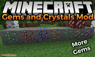 Gems and Crystals Mod (26.2, 1.20.1) – Ruby, Sapphire, Emerald, Topaz, Amethyst