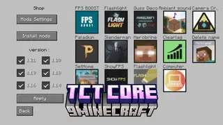 TCT Core Mod (26.1.2, 1.20.1) – Centralized Menu for Managing and Configuring Mods