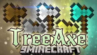 TreeAxe Mod (1.21.11, 1.20.1) – Bring Down The Entire Tree