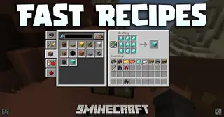 Fast Recipes Mod (1.20.1) – Never Freeze Again When Opening Crafting Tables