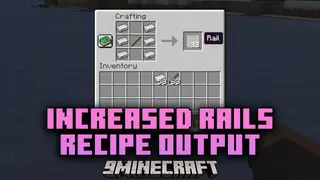 Increased Rails Recipe Output Mod (26.2, 1.20.1) – Efficient Rail Crafting