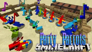 Party Parrots Mod (1.21.11, 1.20.1) – A Dance Party for Your Pets