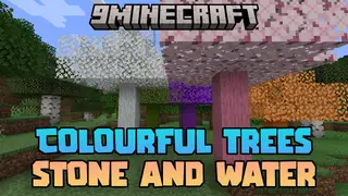 Colourful Trees Stone And Water Mod (1.21.1, 1.20.1) – Paint Your World