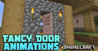 Fancy Door Animations Mod (26.2, 1.21.1) – Give Every Door A Natural Swinging