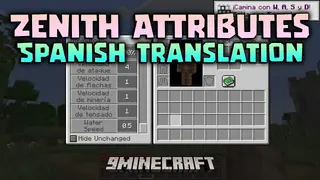 Zenith Attributes Spanish Translation Resource Pack (1.20.1) – Spanish Language Support