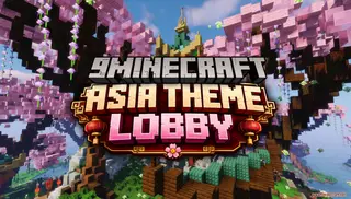 Asia Theme Lobby Map (26.2, 1.20.1) – A Serene Server Hub Under Cherry Blossoms