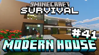 Survival Modern House 41 Map (26.x, 1.21) – Survive the Night in a Stocked Modern Home